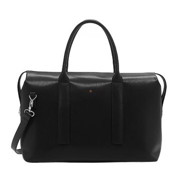 Artico black leather men's bag