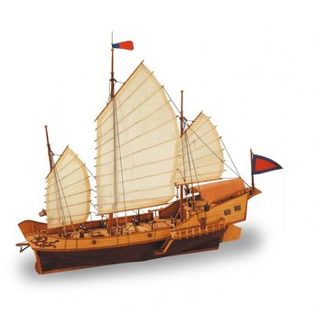 Chinese Junk Red Dragon. 1:60 Wooden Model Ship Kit