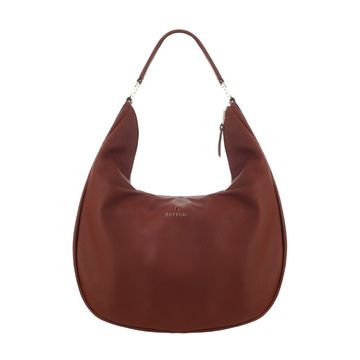 Women's leather handbag FLORENCE FLOTER BRANDY