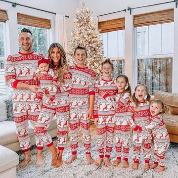 Family Set Matching Clothes Christmas Pajamas Rompers Sleepwear Pyjamas For Mother Father Kids Son Baby Girl 2022