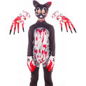 Adult Kids Scary Cartoon Cat Costumes Halloween