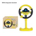 Electric Simulation Steering Wheel Toy for Infants - Light, Sound, and Early Educational Fun for Kids on Strollers