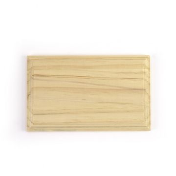 Solid Pine Wooden Exhibition Base with Rectangular Shape (11.81''x7.08'' / 300x180mm)