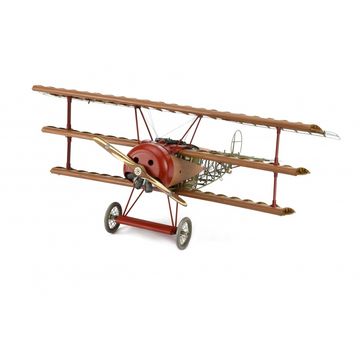 Fighter Fokker Dr I. 1:16 Wooden and Metal Aircraft Model