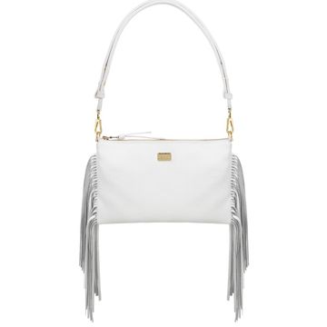 POSSY FLOTER WHITE leather bag for women