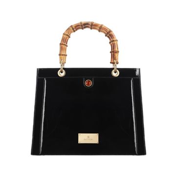 THENA VERNICE BLACK women's leather bag