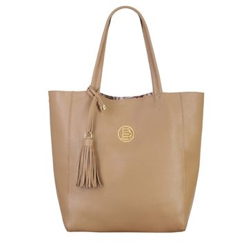 Ladies' leather bag BAKU floter beige