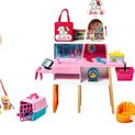 Barbie Pet Boutique Furniture Set complete with 4 animal figures and accessories