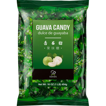 Soeos Guava Candy 16oz (1lb), Approx 170 Pieces