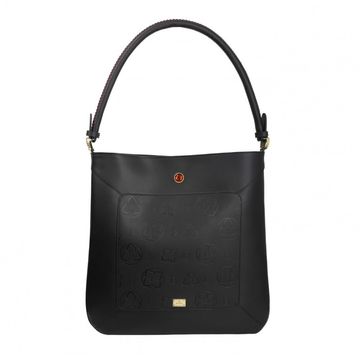 Leather handbag LENNA NAPA BLACK