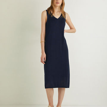 LONG KNIT CAMISOLE DRESS