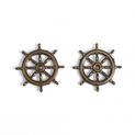 Rudder Wheel 30 mm in Metal for Ship Modeling (2 Units)