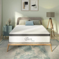 NapQueen 8 Inch Maxima Hybrid Mattress, Full Size, Cooling Gel Infused Memory Foam and Innerspring Mattress, Bed in a Box