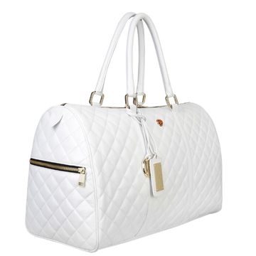 NAPA WHITE leather travel bag