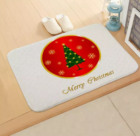 New Year Soft Snowman Santa Doormat 40x60cm 