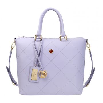 Leather handbag HERRA NAPA LAVENDER