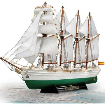 Training Ship Juan Sebastián Elcano & Esmeralda. 1:250 Wooden and Plastic Model Ship Kit