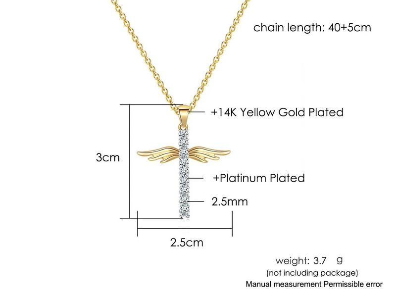 Description Picture 2 of item Pendant Necklace For Women  Cross Zircon  Choker Chains Gift Jewelry