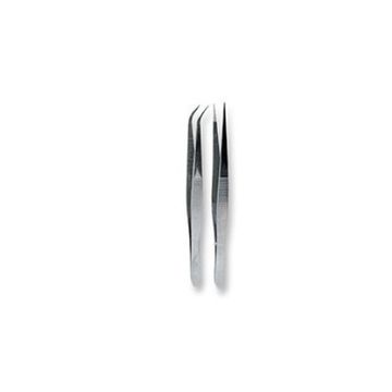 Set of 2 Straight & Curved Fastening Tweezers