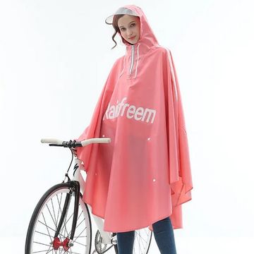 Fashion Multifunctional Windbreaker Raincoat Poncho Double Placket 