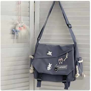 Nylon Handbags Shoulder Bag - Large Capacity Crossbody Bags for Teenage Girls and Men, Harajuku Messenger Bag