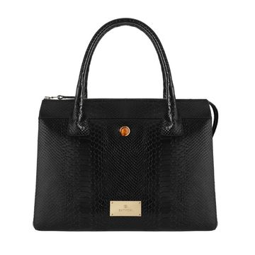 Ladies' leather bag JADE BLACK