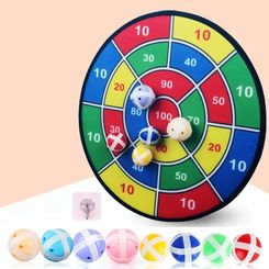 Large Hard Plate Kids Sticky Ball Toy with Dart Target for Indoor and Outdoor Parent-Child Suction Cup Ball Games