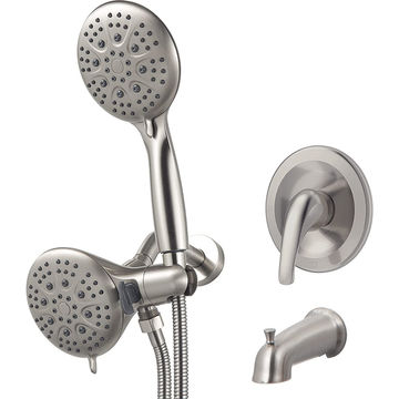 SR SUN RISE 3-in-1 Shower Faucet Set Dual Shower Head and Handheld Combo