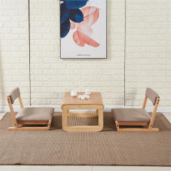 Solid Wood Tatami single back chair balcony bay window bed domestic chair Reading Watching TV Living Room Furniture Tatami