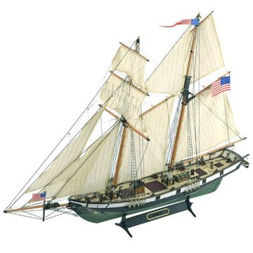 American Schooner Harvey 1:60. Wooden Model Ship Kit