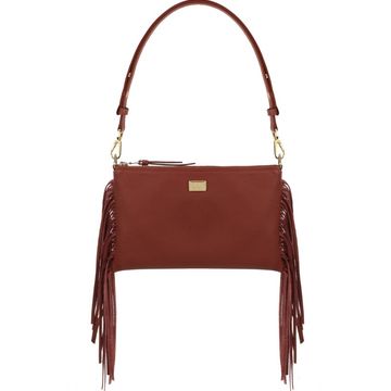 Women's leather handbag POSSY FLOTER BRANDY