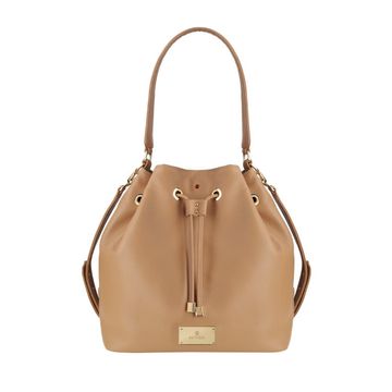 Women's handbag BE RELAXED floter camel leather bag