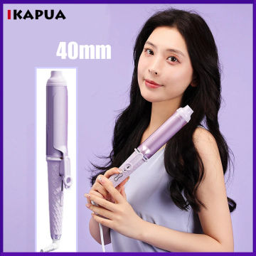 Negative Ion Hair Curler 40mm Large Wave Volume Curling Iron Lasting Styling Does Not Hurt Hair Electric Curler For Women