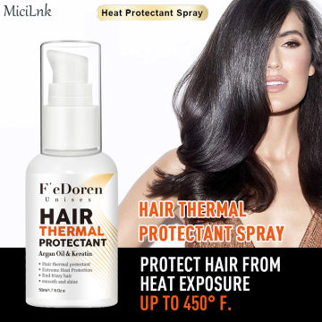 Heat Hair Protectant Spray Argan Oil Repair Thermal Damaged Hair Mask Keratin Soft Smooth And Shine Conditioners Hair Care