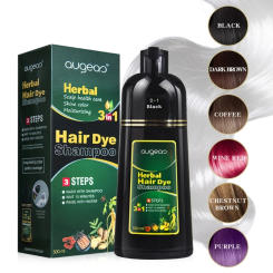 Hair Nourishing Shampoo Hair Dye Gray To Black Natural Ingredients Enriched Color Gray to Black Coffee Hair Nourishing E1YF