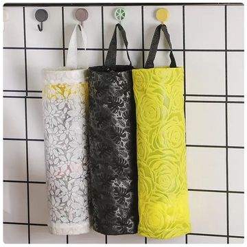 3Pcs Hanging Storage Organize - Breathable, Washable Mesh Garbage Bag Organizer for Kitchen Plastic Bag Storage