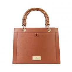 THENA NAPA COGNAC women's leather bag