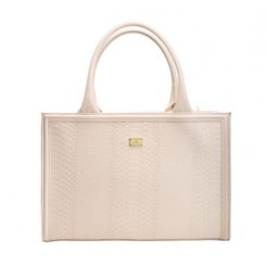 Women's leather bag ANA ECRU