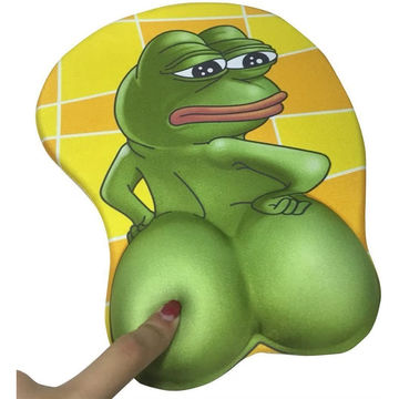 3D Pepe Sad Frog Mouse Pad Non Slip Silicone Mouse