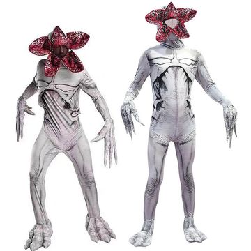 Demogorgon Costume Stranger Monster Jumpsuit Party Cosplay Outfit Full Set