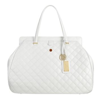 Ladies' leather bag EMMA NAPA WHITE