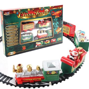Magical Christmas Electric Train Set - Easy Assembly and Safe for Kids, Perfect Gift and Home Xmas Tree Decoration for Parties
