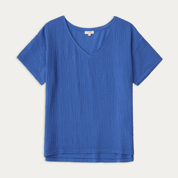 100% COTTON V-NECK T-SHIRT