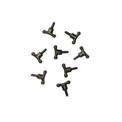 Black Metal Cleat 8 mm (8 Units)
