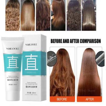 Keratin Hair Straightening Cream Repair Hair Treatment Mask for Deep Curly Hair Treatment Nourishing Daily Straighten Hair Care