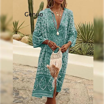Elegant Maxi Plus Size Summer Dress Boho Bohemian Style