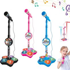 Karaoke Star Kids Microphone with Stand: Musical Fun and Brain-Training Educational Toy for Boys and Girls