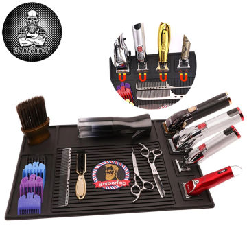 Salon Silicone Magnetic Mat Hairdresser Hair Clipper Trimmers Storage Mats Pro Barber Hair Tool Pad Barbershop Tools Accessories