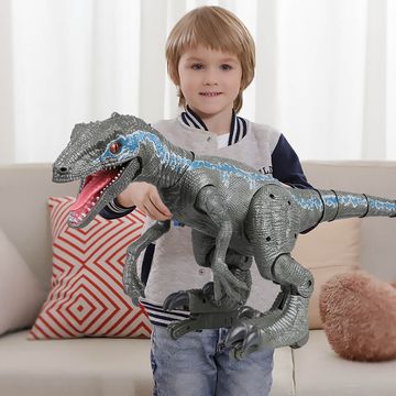 RC Toy Dinosaur Remote Control Robot Dinosaur Park Electric Walking Animals Controlled Toys