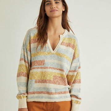 COMBINED KNIT SWEATER